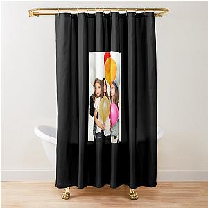 Haim Balloons Sticker Shower Curtain