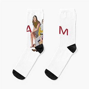 American Pop Rock Band Including 3 Branches Haim Love You Socks