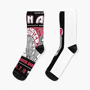 American Pop Rock Band Including 3 Branches Black Haim Funny Men Fan Socks