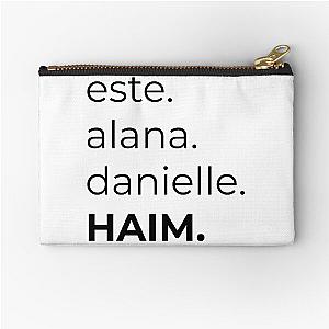 Haim Sisters List Zipper Pouch