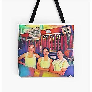 HAIM Girl Gang Sisters Music Band Pop Rocker Danielle Haim All Over Print Tote Bag