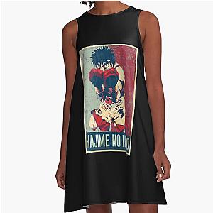 Hajime no Ippo in distressed style A-Line Dress