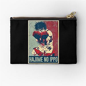 Hajime no Ippo in distressed style Zipper Pouch