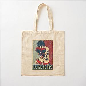 Hajime no Ippo in distressed style Cotton Tote Bag