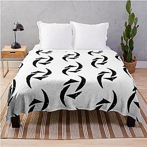 album logo black halestorm Throw Blanket