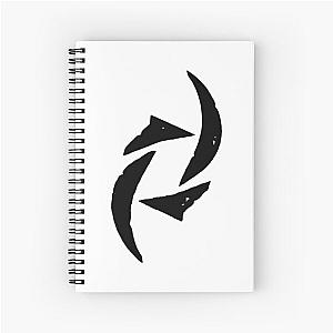 album logo black halestorm Spiral Notebook