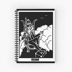 Vicious Halestorm Inspired Tarot Card Spiral Notebook