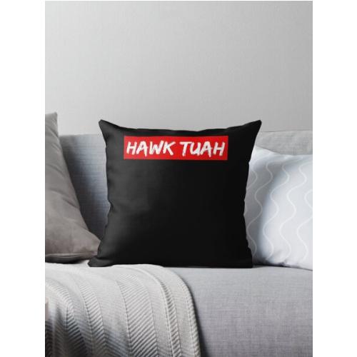 HAWK TUAH Throw Pillow