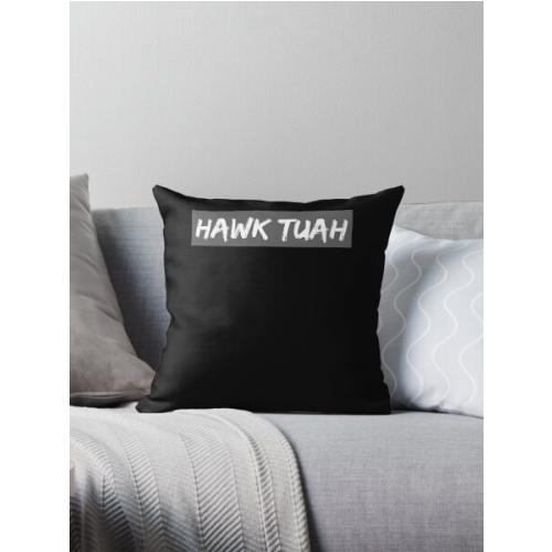 HAWK TUAH Throw Pillow