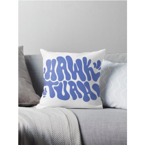 hawk tuah Throw Pillow