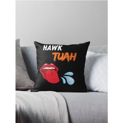 Hawk Tuah Throw Pillow