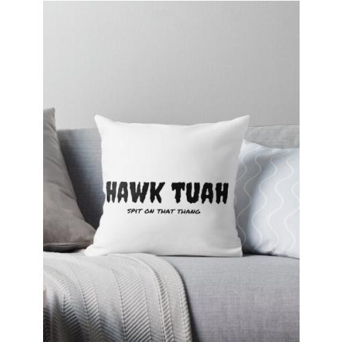 HAWK TUAH Throw Pillow