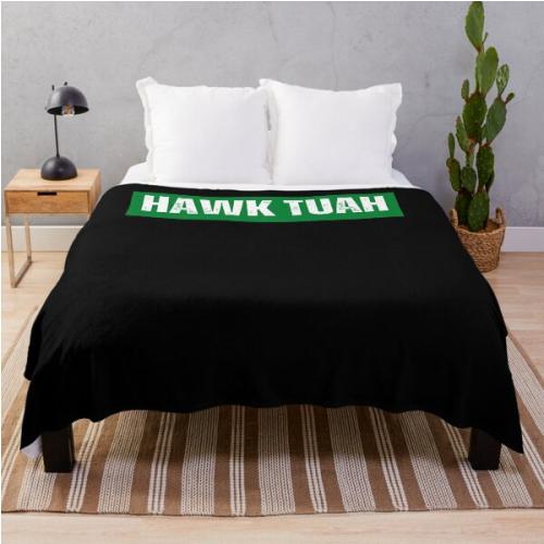 HAWK TUAH Throw Blanket