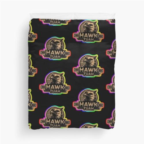 hawk tuah Duvet Cover