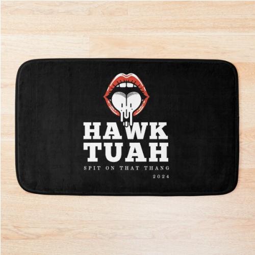 Hawk Tuah meme v2 Bath Mat