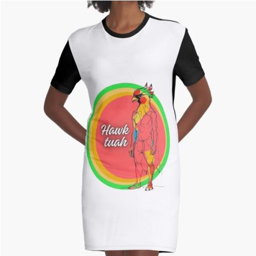 hawk tuah funny Graphic T-Shirt Dress