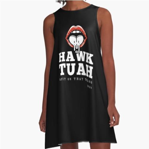 Hawk Tuah meme v2 A-Line Dress