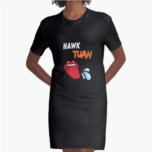 Hawk Tuah Graphic T-Shirt Dress