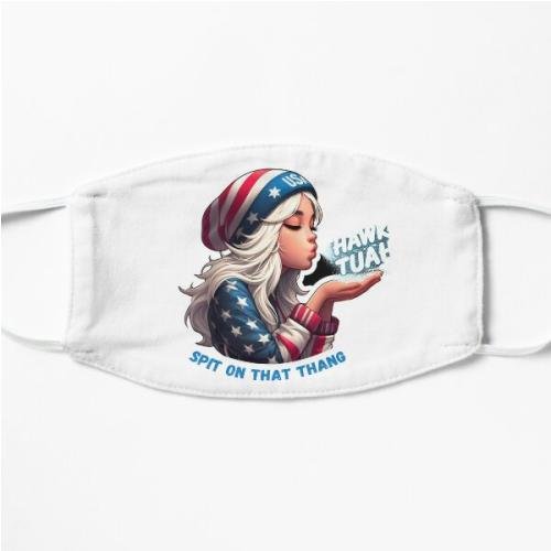 HAWK TUAH Cute USA Girl Flat Mask