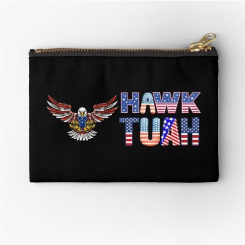 Hawk tuah Zipper Pouch