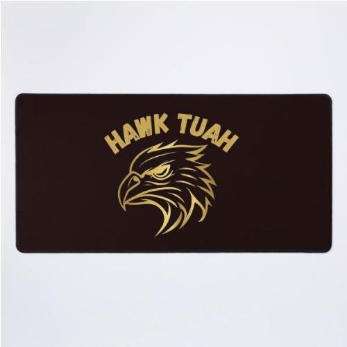 hawk tuah Desk Mat