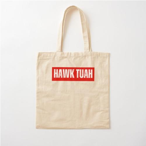 HAWK TUAH Cotton Tote Bag