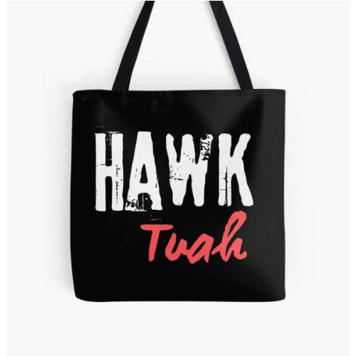 Hawk Tuah All Over Print Tote Bag