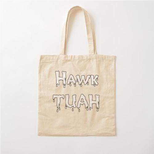 Hawk Tuah Cotton Tote Bag