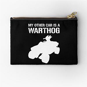 Halo - My Other Car Is A Warthog v2 - White Zipper Pouch