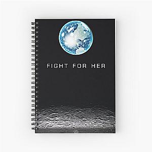 Fight for Her HALO Poster Spiral Notebook