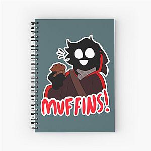 Bad Boy Halo Merch Muffins Spiral Notebook