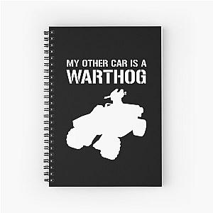 Halo - My Other Car Is A Warthog v2 - White Spiral Notebook