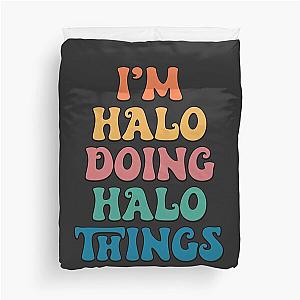 Halo Funny Retro First Name Duvet Cover