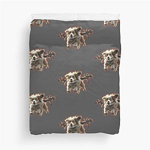 baby dog drone halo Duvet Cover