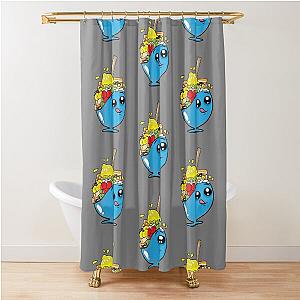 filipino dessert halo halo cartoon Shower Curtain