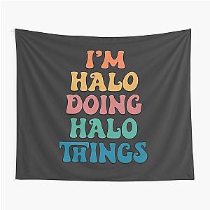 Halo Funny Retro First Name Tapestry