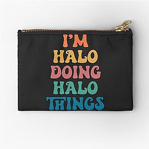 Halo Funny Retro First Name Zipper Pouch