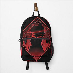 Madness combat Auditor with the halo and black fire art Backpack