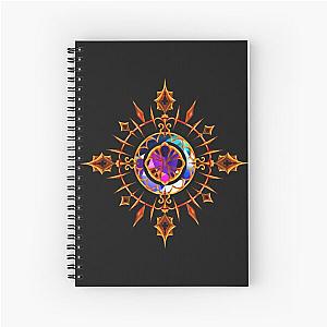 Stained Glass Halo Spiral Notebook