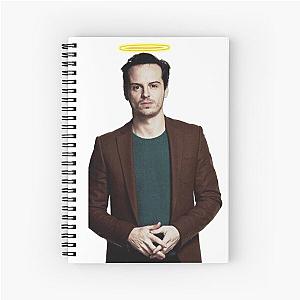 Andrew Scott with a halo Spiral Notebook