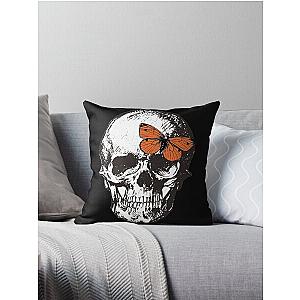 Without Me Skull - Halsey Throw Pillow