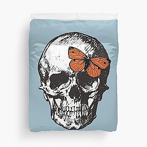 Without Me Skull Halsey Duvet Cover