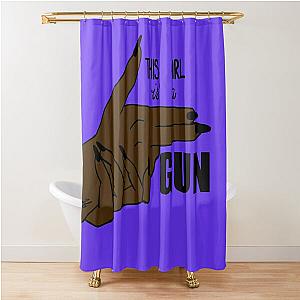 Halsey Girl is a Gun lyrics - iichliwp  Shower Curtain