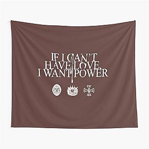 If I Can't Have Love, I Want Power - Halsey text White Version Tapestry