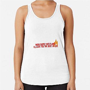 HALSEY - Burst into flames Racerback Tank Top