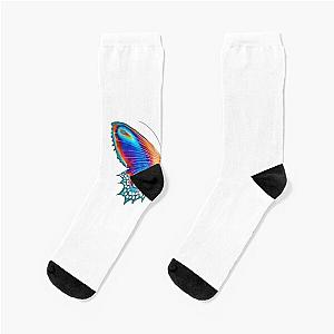 halsey multicolor butterfly Socks