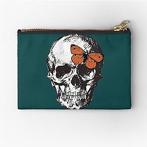 Without Me Skull Halsey Zipper Pouch