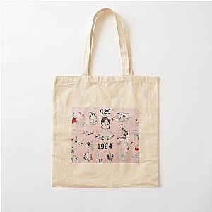 Halsey tattoo sheet Cotton Tote Bag