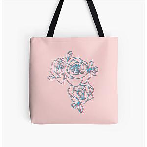 Halsey Roses All Over Print Tote Bag