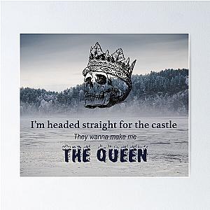 Halsey Quote(The Queen) Castle Skull (1) Poster